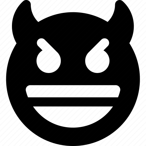 Grinning, devil, emoticons, smiley, people icon - Download on Iconfinder