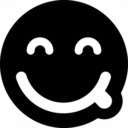 Savoring, smiling, eyes, emoticons, smiley, people icon - Download on Iconfinder