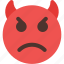 angry, devil, emoticons, smiley 