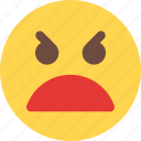 angry, emoticons, smiley, expression