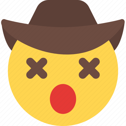Dizzy, cowboy, emoticons, smiley icon - Download on Iconfinder