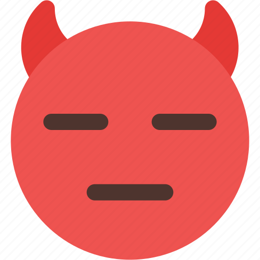 Expressionless, devil, emoticons, smiley icon - Download on Iconfinder