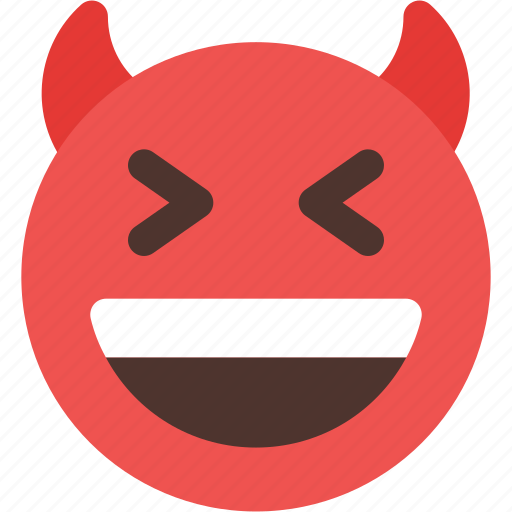 Grinning, squinting, devil, emoticons, smiley icon - Download on Iconfinder