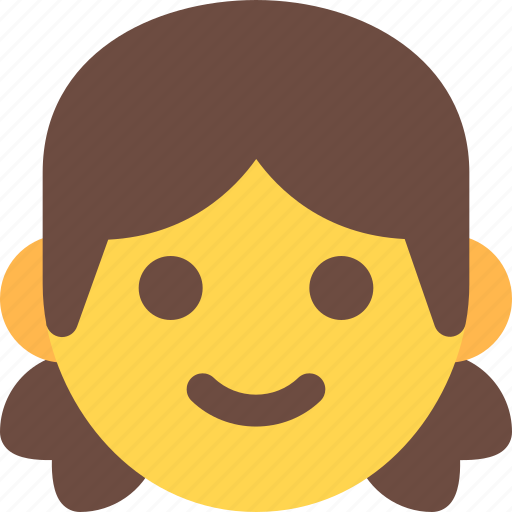 Little, girl, emoticons, smiley icon - Download on Iconfinder