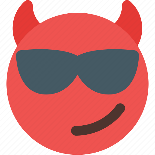 Sunglasses, devil, emoticons, smiley icon - Download on Iconfinder