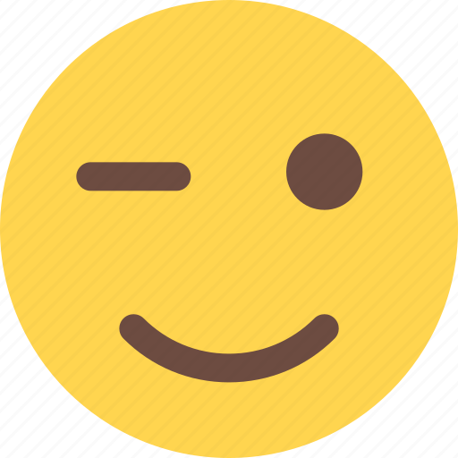 Winking, emoticons, smiley, emotion icon - Download on Iconfinder