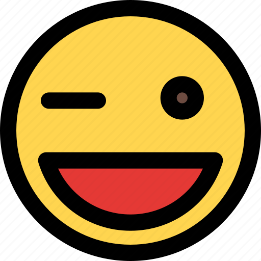 Grinning, winking, emoticons, smiley, and, people icon - Download on Iconfinder
