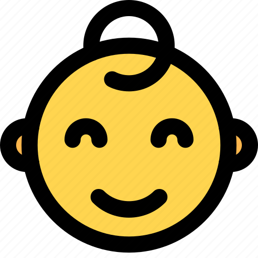 Smiling, baby, emoticons, smiley, and, people icon - Download on Iconfinder
