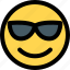 smiling, with, sunglasses, emoticons, smiley, and, people 