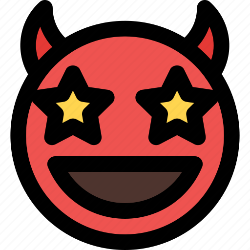 Star, struck, devil, emoticons, smiley, and, people icon - Download on Iconfinder