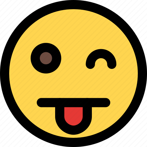 Wink, tongue, emoticons, smiley, and, people icon - Download on Iconfinder