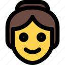 woman, emoticons, smiley, and, people