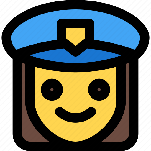 Woman, police, emoticons, smiley, and, people icon - Download on Iconfinder