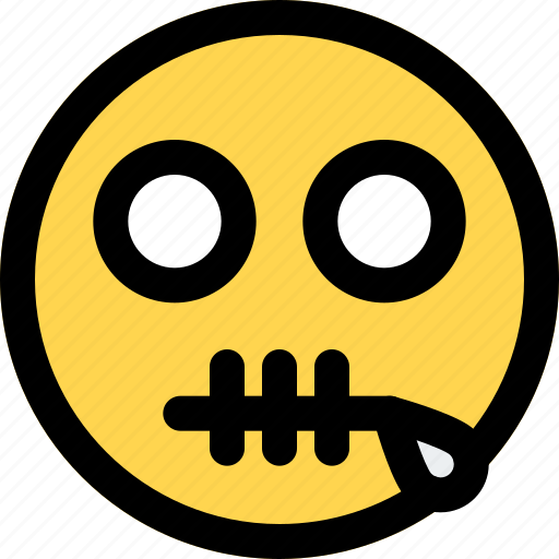 Zipper, mouth, emoticons, smiley, and, people icon - Download on Iconfinder