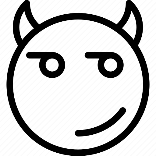 Glance, devil, emoticons, smiley, people icon - Download on Iconfinder