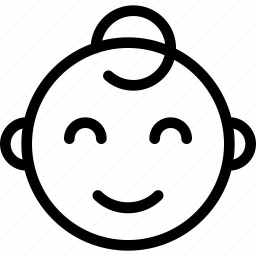 Smiling, baby, emoticons, smiley, people icon - Download on Iconfinder