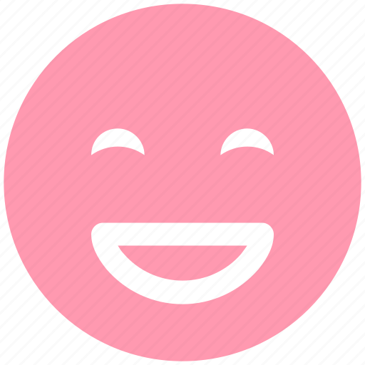 Big grin, emoticons, emotion, expression, face smiley, laugh, smiley icon - Download on Iconfinder