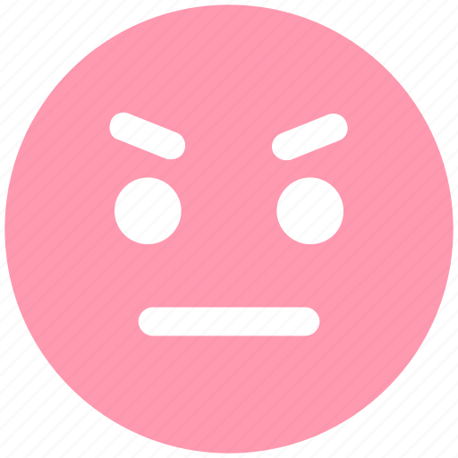 Angry, angry smiley, emoticons, emotion, expression, face smiley, nodding icon - Download on Iconfinder