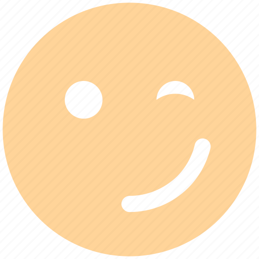 Emoticons, expression, fancy, happy smiley, smile, smiley, wink icon - Download on Iconfinder