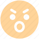 angry, emoticons, emotion, emotional, expression, eyebrow smiley, face smiley, sad, smiley, stare emoticon