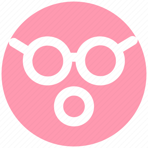 Emoji, emoticons, expression, face, glasses, shocked, smiley icon - Download on Iconfinder