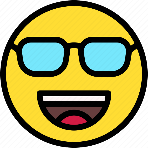 Nerd, emoji, happy, feeling, smile, grin icon - Download on Iconfinder