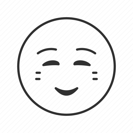 Amused, blushed, blushing, smile, smiling, smiling face, emoji icon - Download on Iconfinder