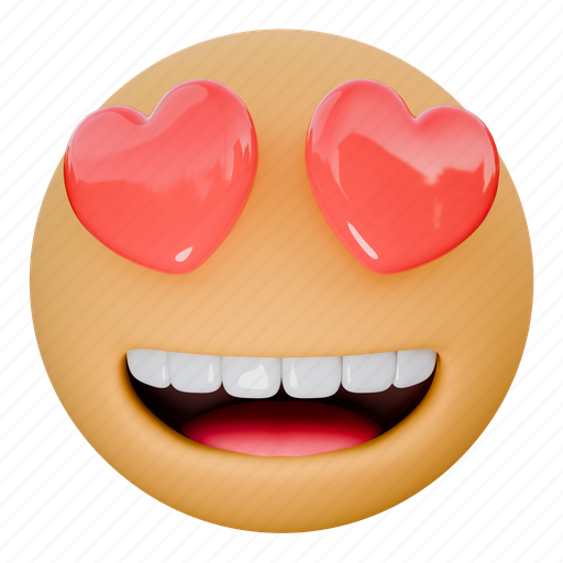 Love, infatuation, emoji, emoticon, expression, cute, affectionate 3D illustration - Download on Iconfinder