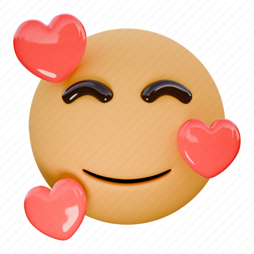 Eyes, happy, affectionate, especially, emoji, emoticon, expression 3D illustration - Download on Iconfinder