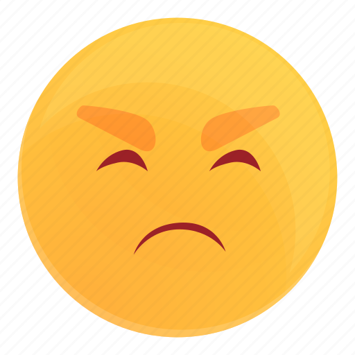 Dissatisfied, smile, emotion, cute icon - Download on Iconfinder