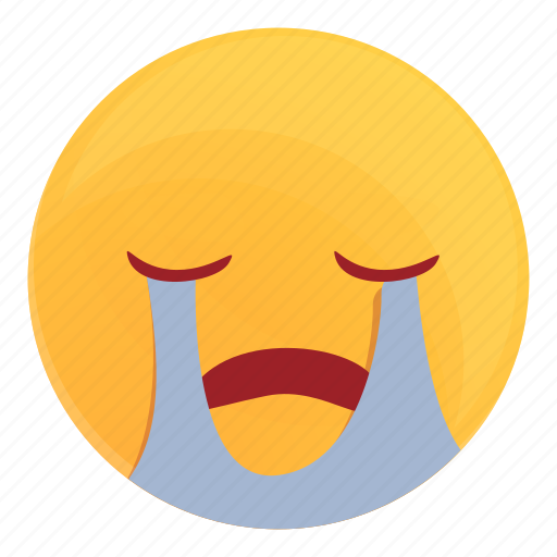 Crying, emoticon, face, smile icon - Download on Iconfinder