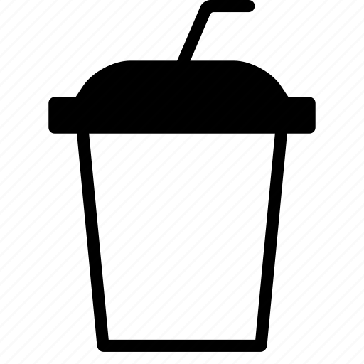 Coffee, cup, drink, juice, paper, straw, takeaway icon - Download on Iconfinder