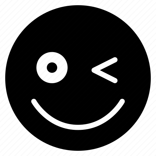 Avatar, emoticon, emotion, face, happy, smile, wink icon - Download on Iconfinder