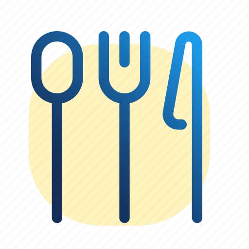Cutlery, dinner, food, fork, kitchen, knife, restaurant icon - Download on Iconfinder