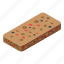 cereal, snack, bar, isometric 
