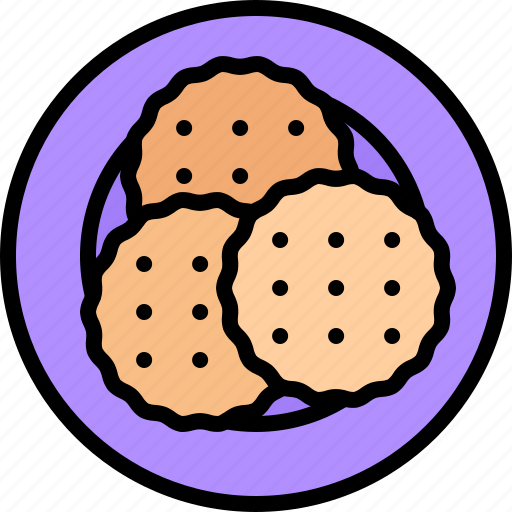 Cracker, plate, snack, food, shop icon - Download on Iconfinder