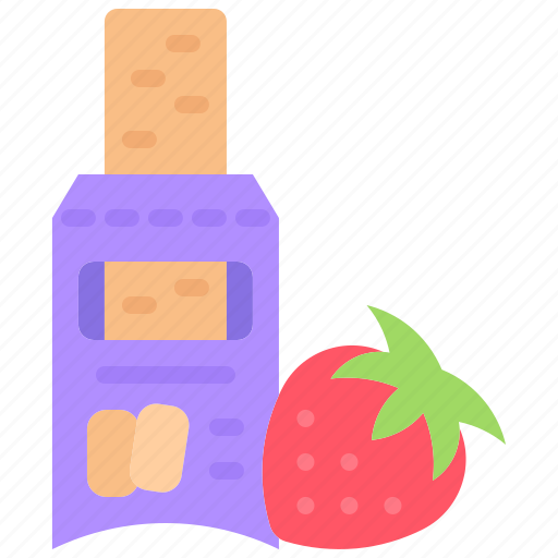 Pie, jam, strawberry, snack, food, shop icon - Download on Iconfinder