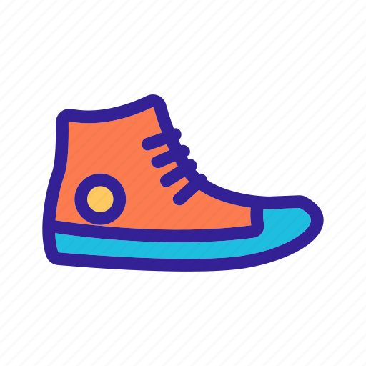 Contour, fashion, foot, footwear, sneakers, sport icon - Download on Iconfinder