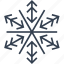 arrow, christmas, flake, geometric, holiday, line, snow, snowflake, winter 