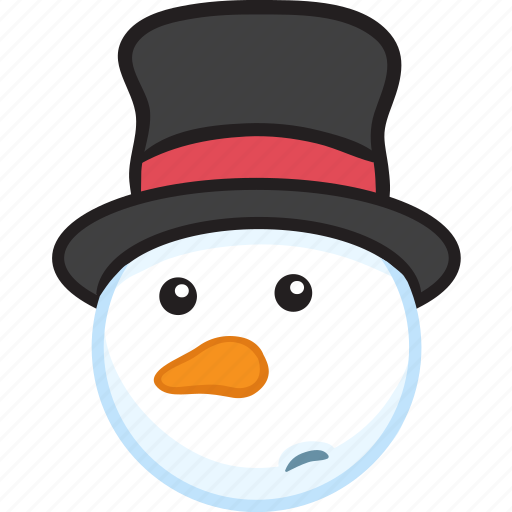 Christmas, emoji, emoticon, smiley, snowman, winter icon - Download on Iconfinder