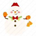 cute, snowman, bell, christmas, winter, snow, xmas, cartoon, smiley