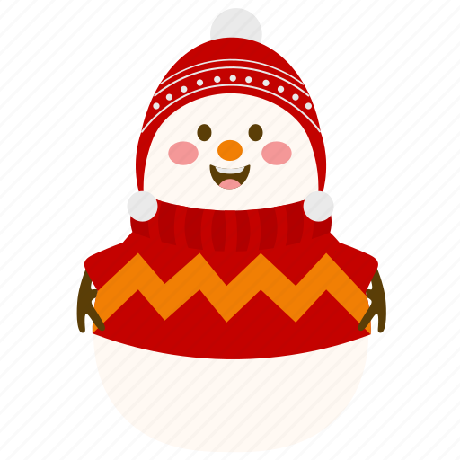 Happy, snowman, winter, face, holiday, christmas, smile icon - Download on Iconfinder