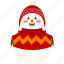 happy, snowman, winter, face, holiday, christmas, smile, snow, character 