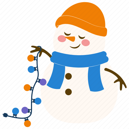 Snowman, christmas, lamp, decoration, xmas, snow, character icon - Download on Iconfinder