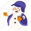 snowman, coffee, coffee cup, christmas, snow, xmas, character, decoration, celebration 
