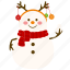 snowman, snowball, character, christmas, decoration, xmas, celebration, ornament, snow 