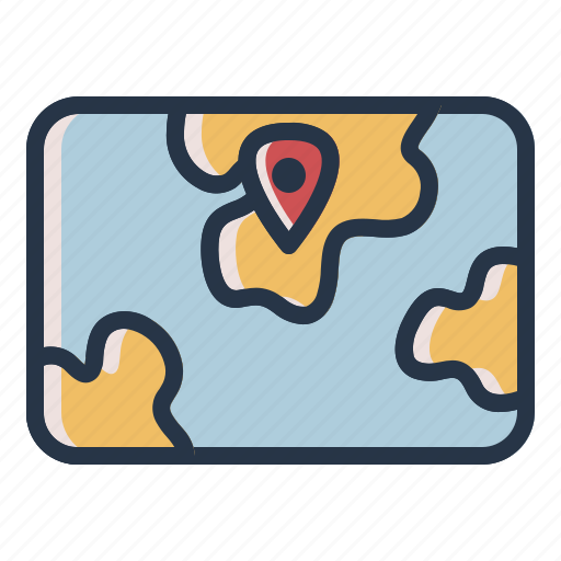 Direction, map, pin icon - Download on Iconfinder