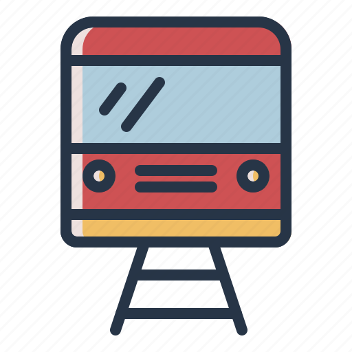 Railroad, track, train, transport icon - Download on Iconfinder
