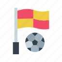 offside flag, foul, wave, whistle, free kick, player, mark, flag