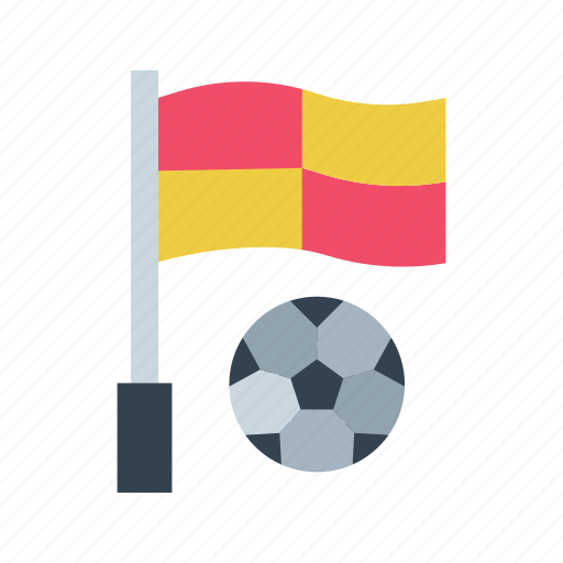 Offside flag, foul, wave, whistle, free kick, player, mark icon - Download on Iconfinder